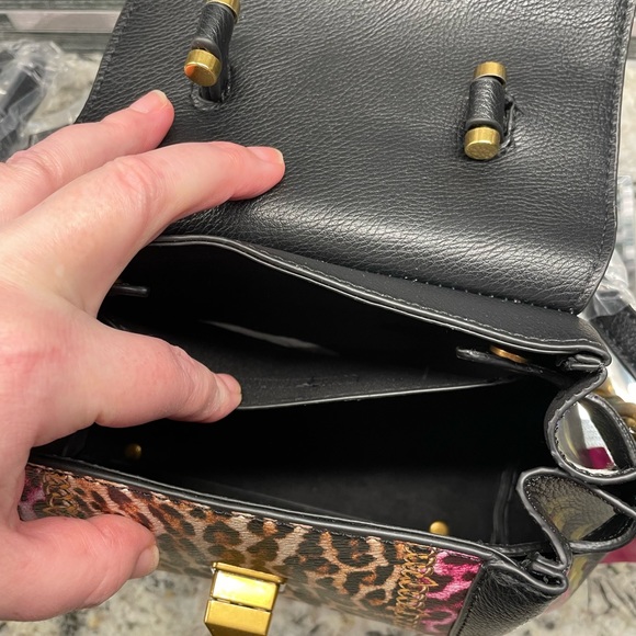 New Betsey Johnson Floral and Leopard Print Purse - Picture 8 of 12